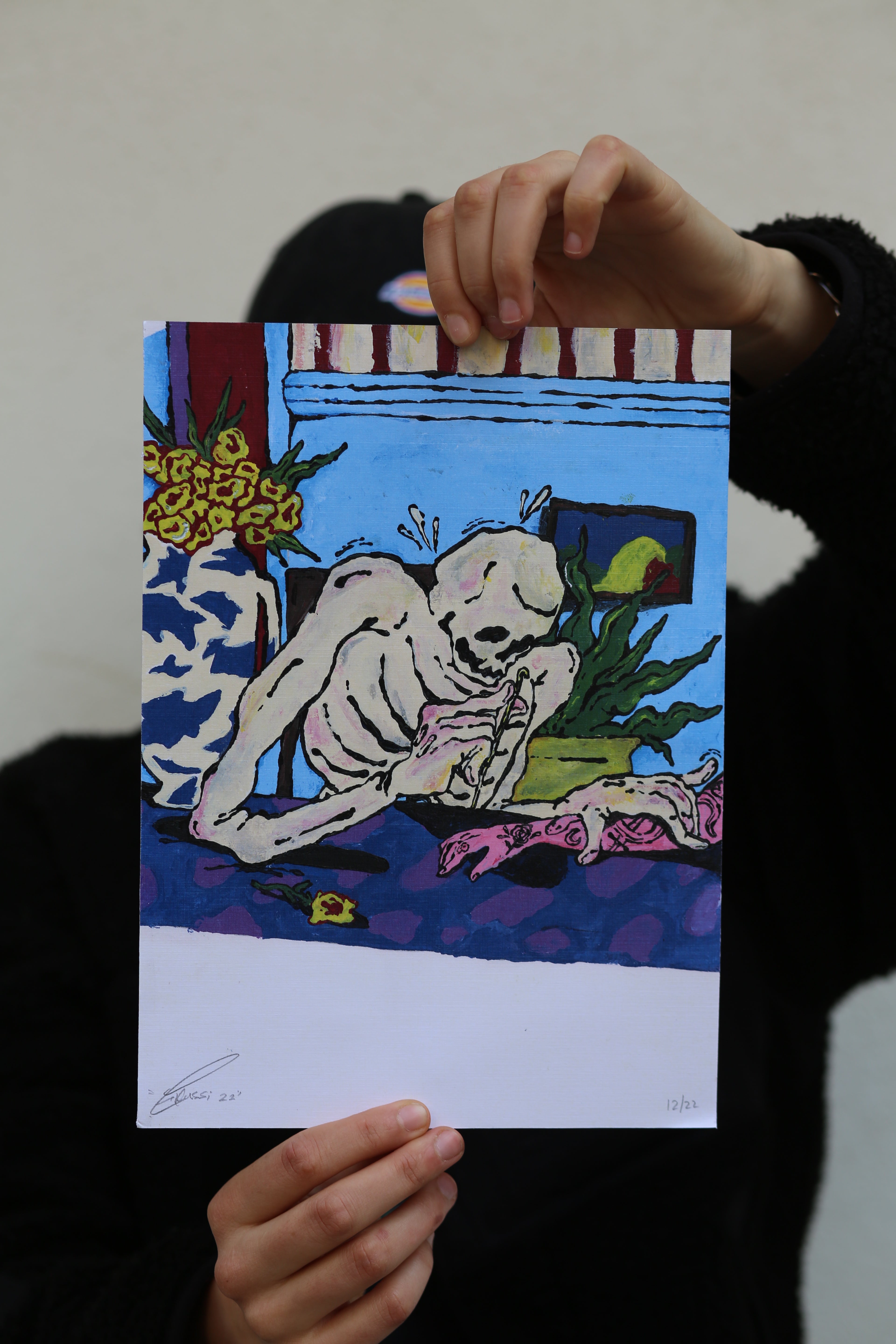 אלפסי | הדפס שלד - Yuka Monsters