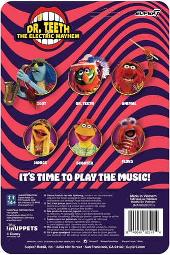 Animal - The Muppets "Electric Mayhem Band" | Super7 ReAction Figures - Yuka Monsters