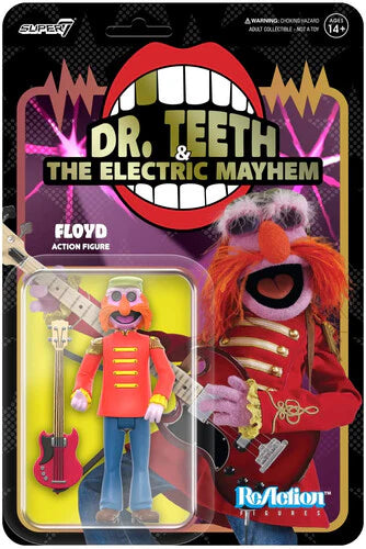 Floyd - The Muppets "Electric Mayhem Band" | Super7 ReAction Figures - Yuka Monsters