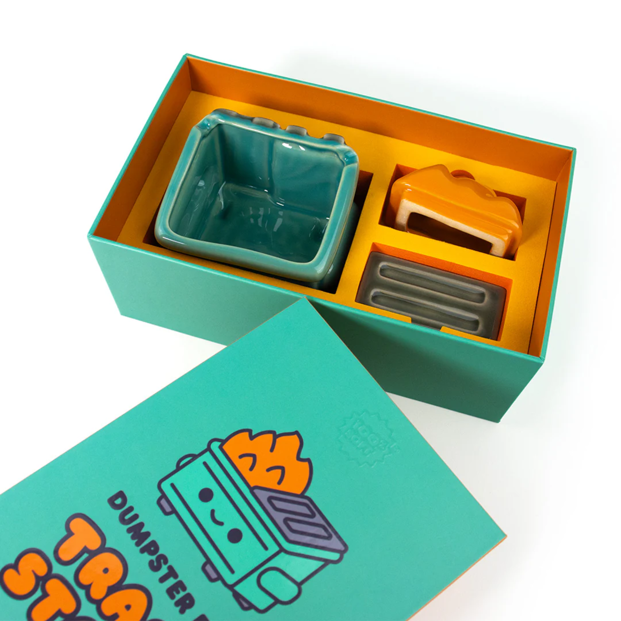 Dumpster Fire Trash Stash Ceramic Figure - Yuka Monsters