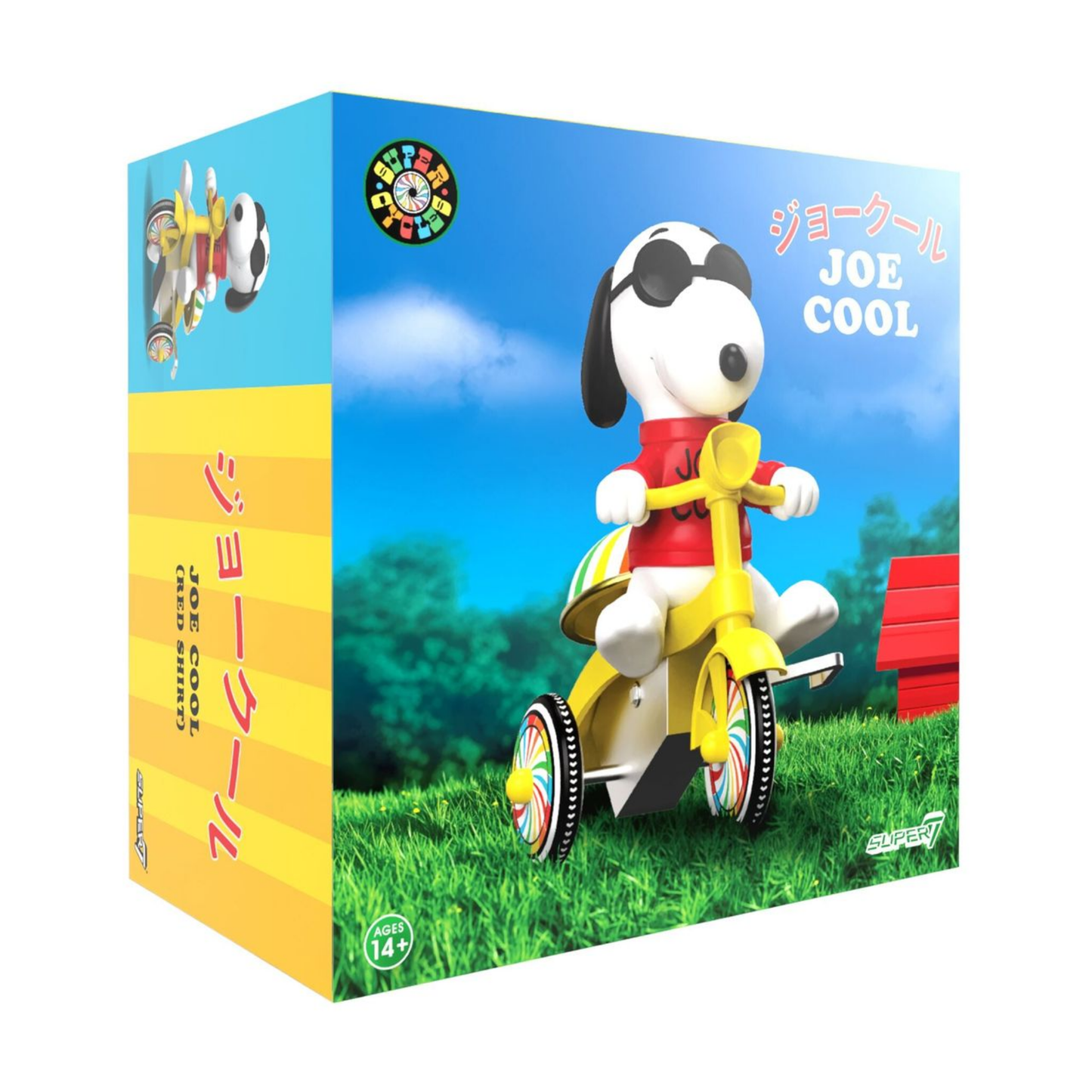 סופר סייקל | Peanuts - Joe Cool (Red w/ Yellow Trike)