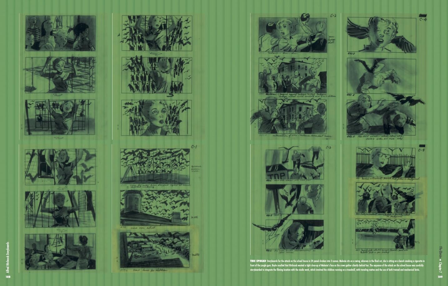 Alfred Hitchcock Storyboards - Yuka Monsters