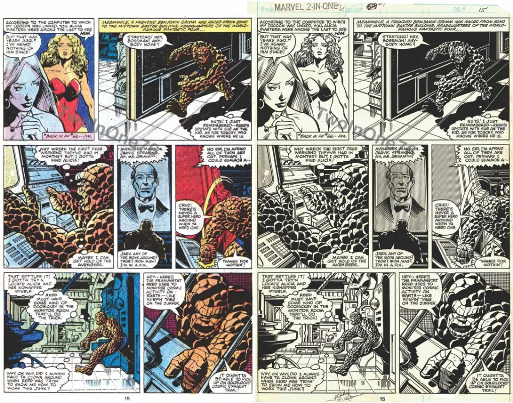MARVEL TWO IN ONE # 61 The Thing and Starhawk | יד שנייה - 1979 - Yuka Monsters
