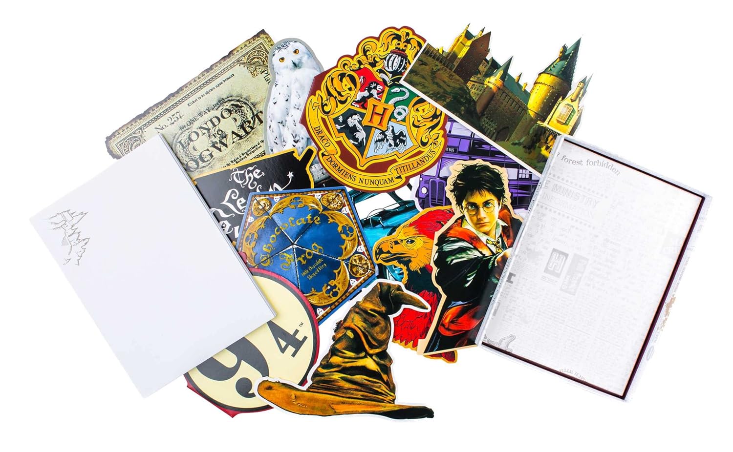 Harry Potter Boxed Die-Cut Note Cards - Yuka Monsters