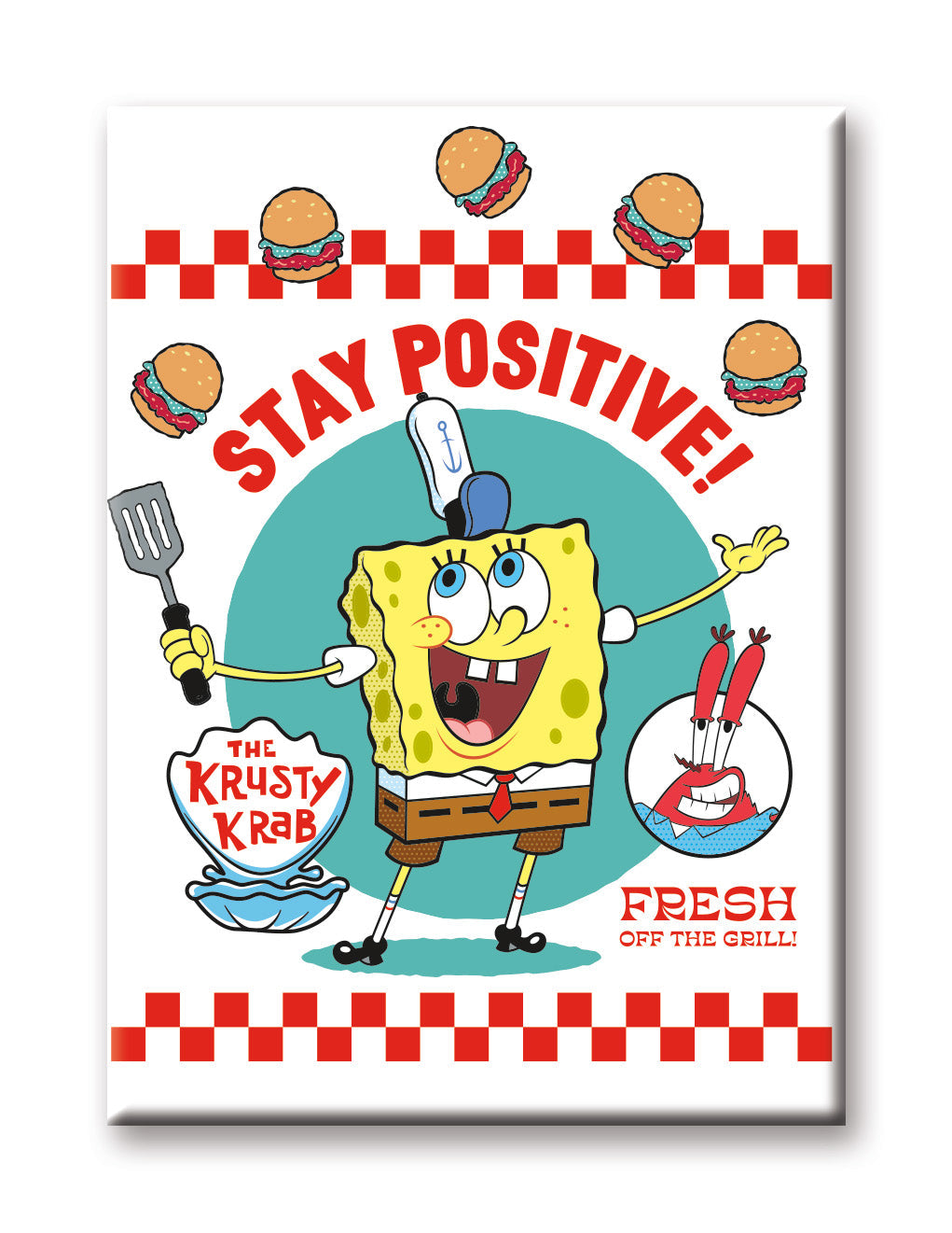 מגנט | SpongeBob: Stay Positive - Yuka Monsters