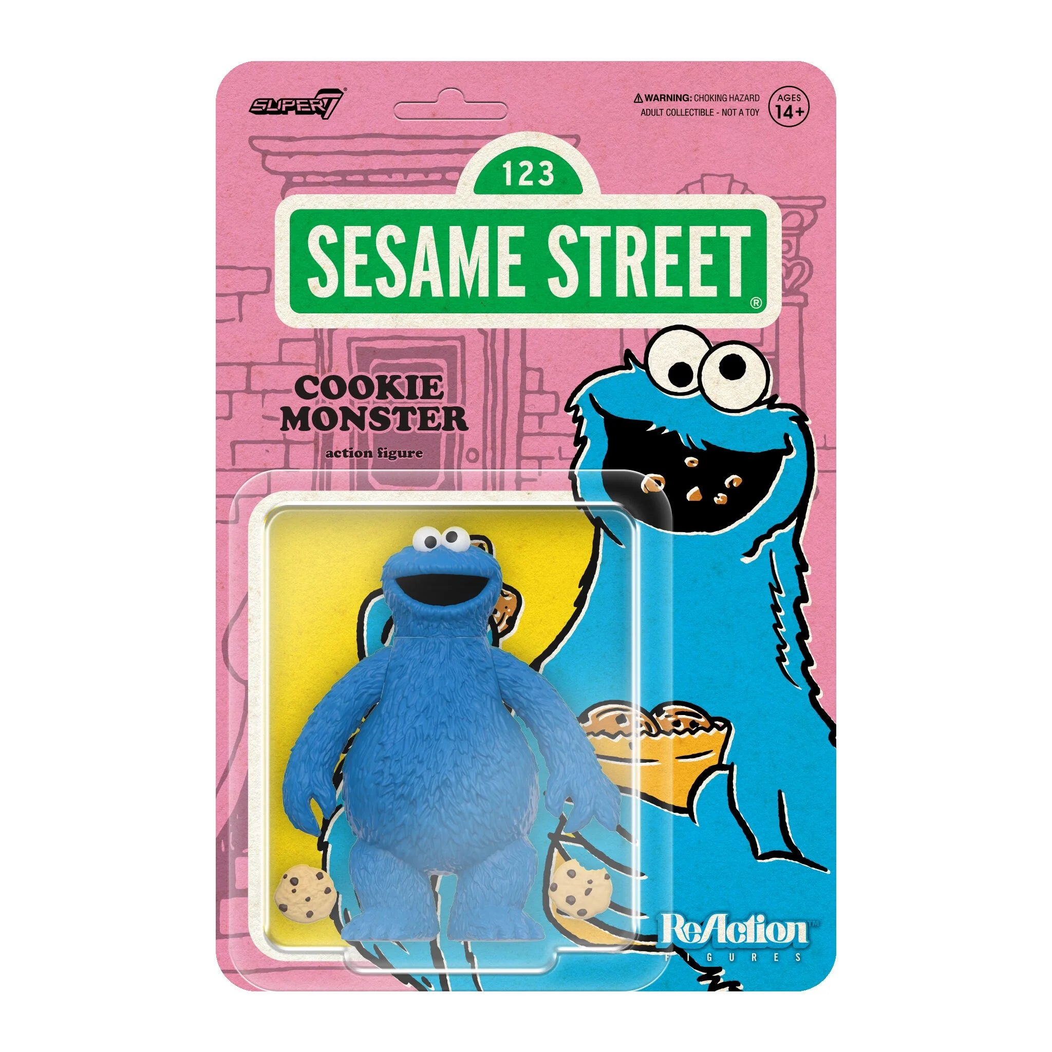Sesame Street ReAction Figures Wave 02 Cookie Monster - Yuka Monsters