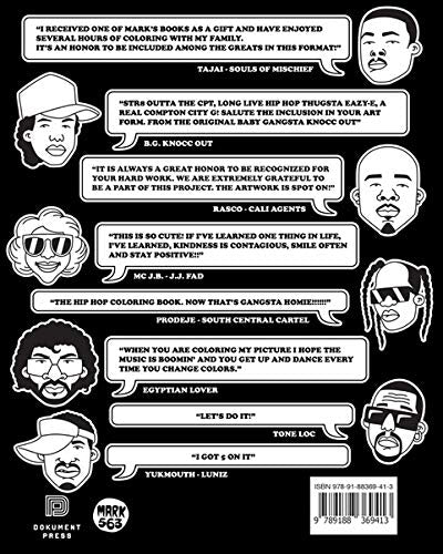 Hip Hop Coloring Book West Coast - Yuka Monsters