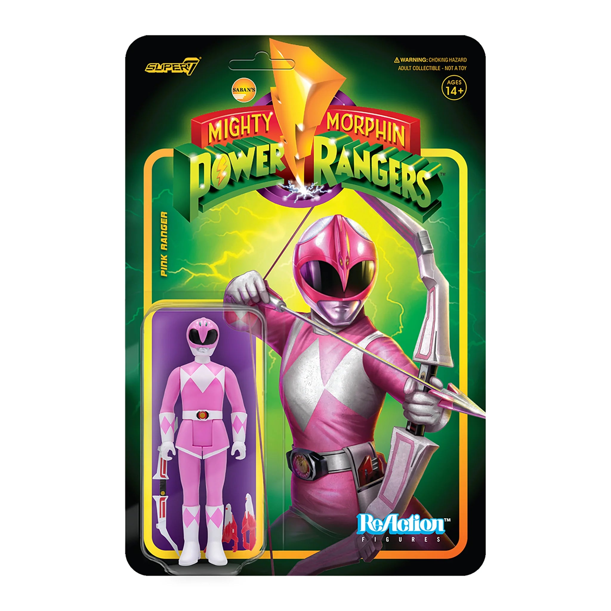 Mighty Morphin Power Rangers ReAction - Pink Ranger - Yuka Monsters