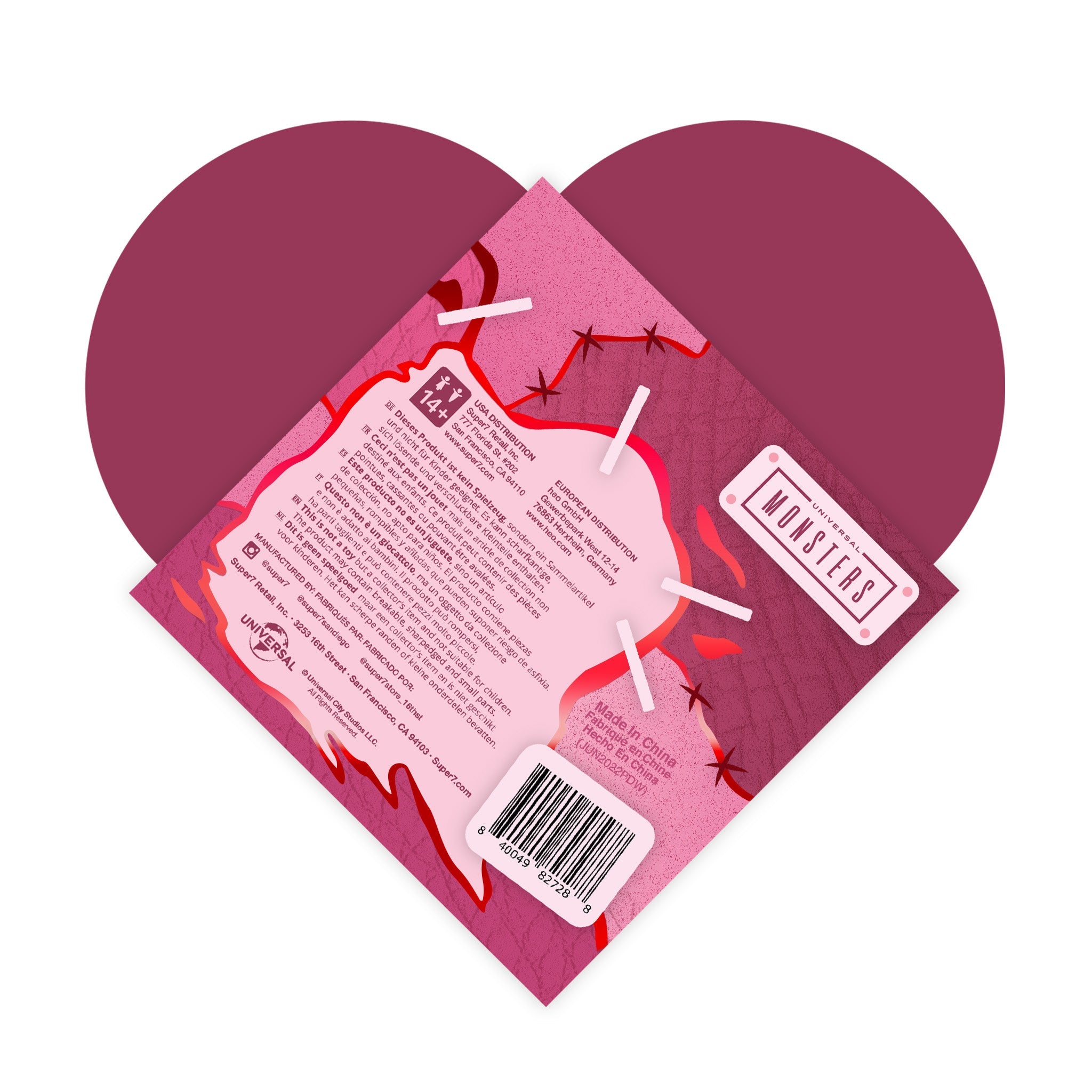 Universal Monsters ReAction - Frankenstein and Bride of Frankenstein (Valentine's Day Heart Box) - Yuka Monsters