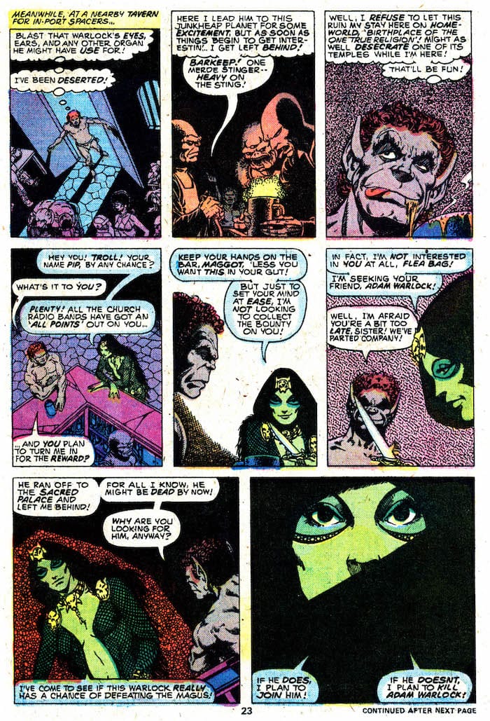 Strange Tales #180 Featuring: WARLOCK | יד שניה - 1975 - Yuka Monsters
