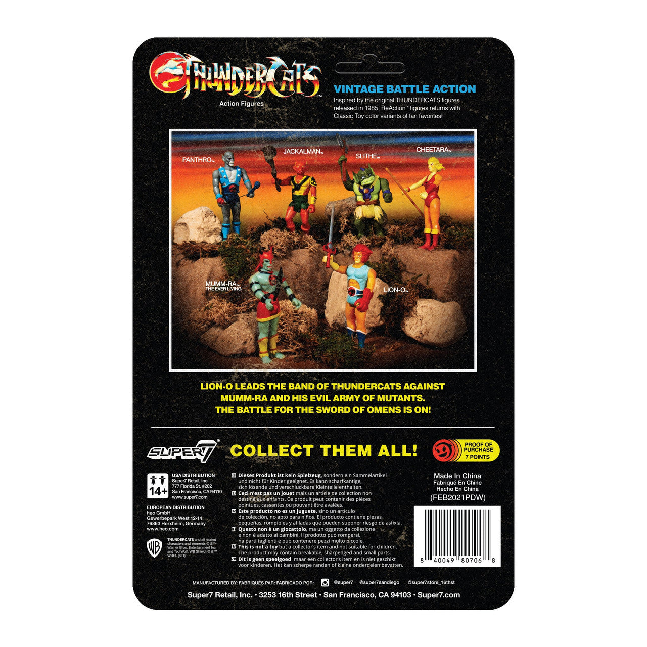 ThunderCats ReAction Figure- Cheetara (Toy Variant) - Yuka Monsters