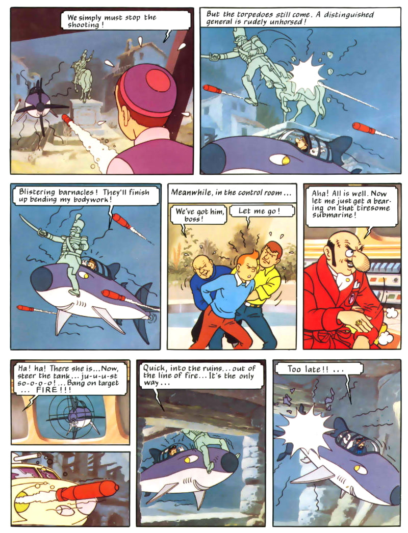 קומיקס | Tintin and the Lake of Sharks