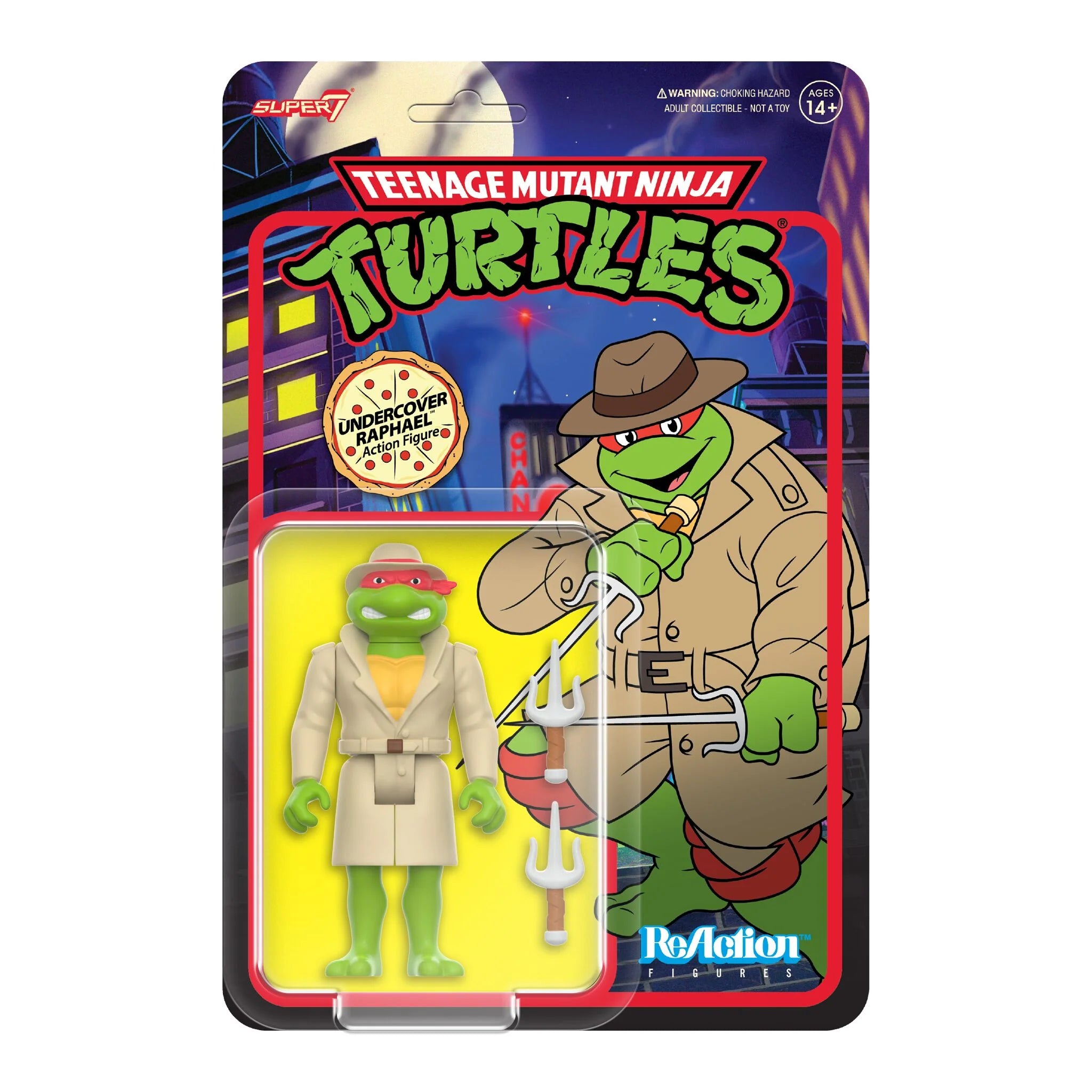 Teenage Mutant Ninja Turtles ReAction Figures Wave 08 - Undercover Raphael (Cartoon) - Yuka Monsters