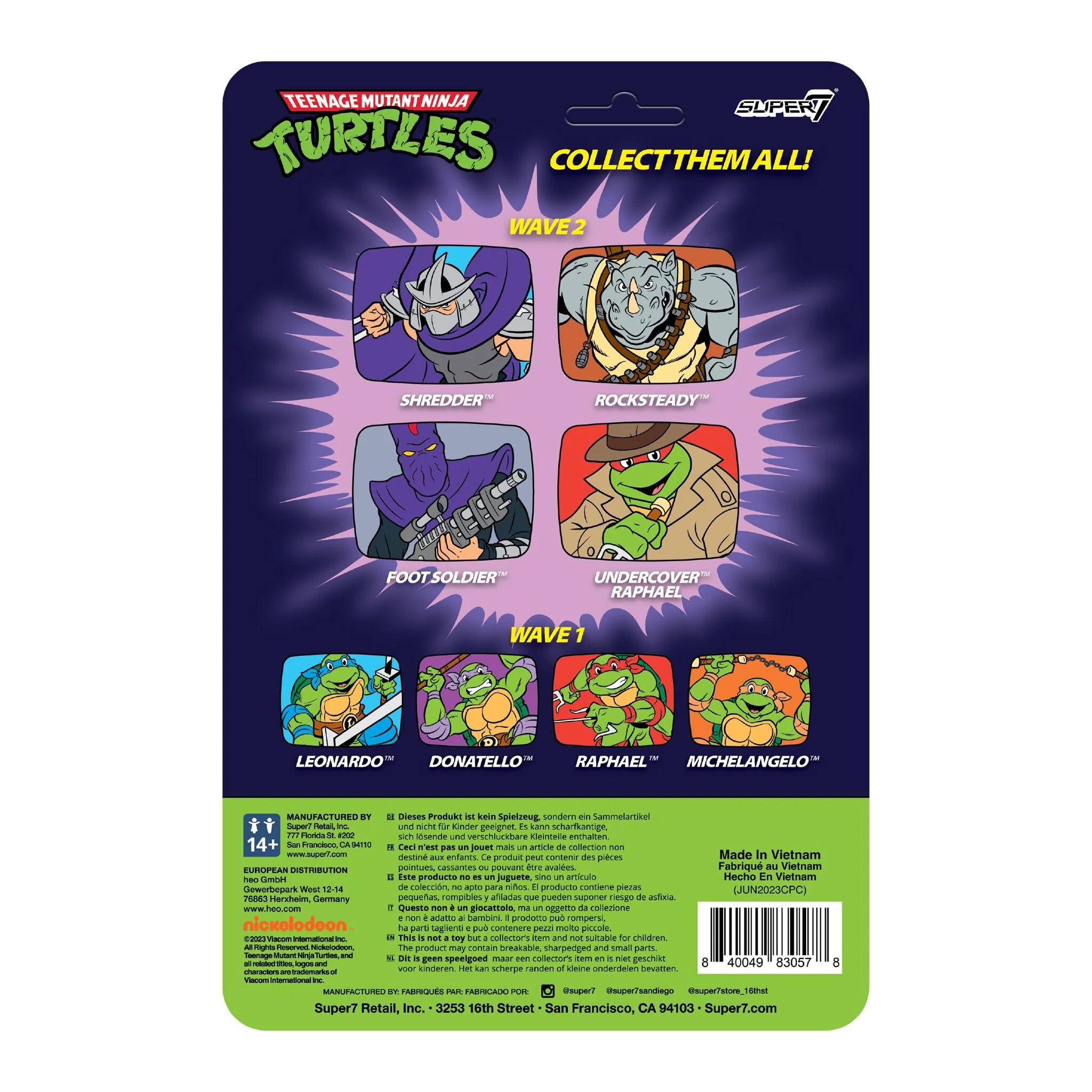 Teenage Mutant Ninja Turtles ReAction Figures Wave 08 - Undercover Raphael (Cartoon) - Yuka Monsters
