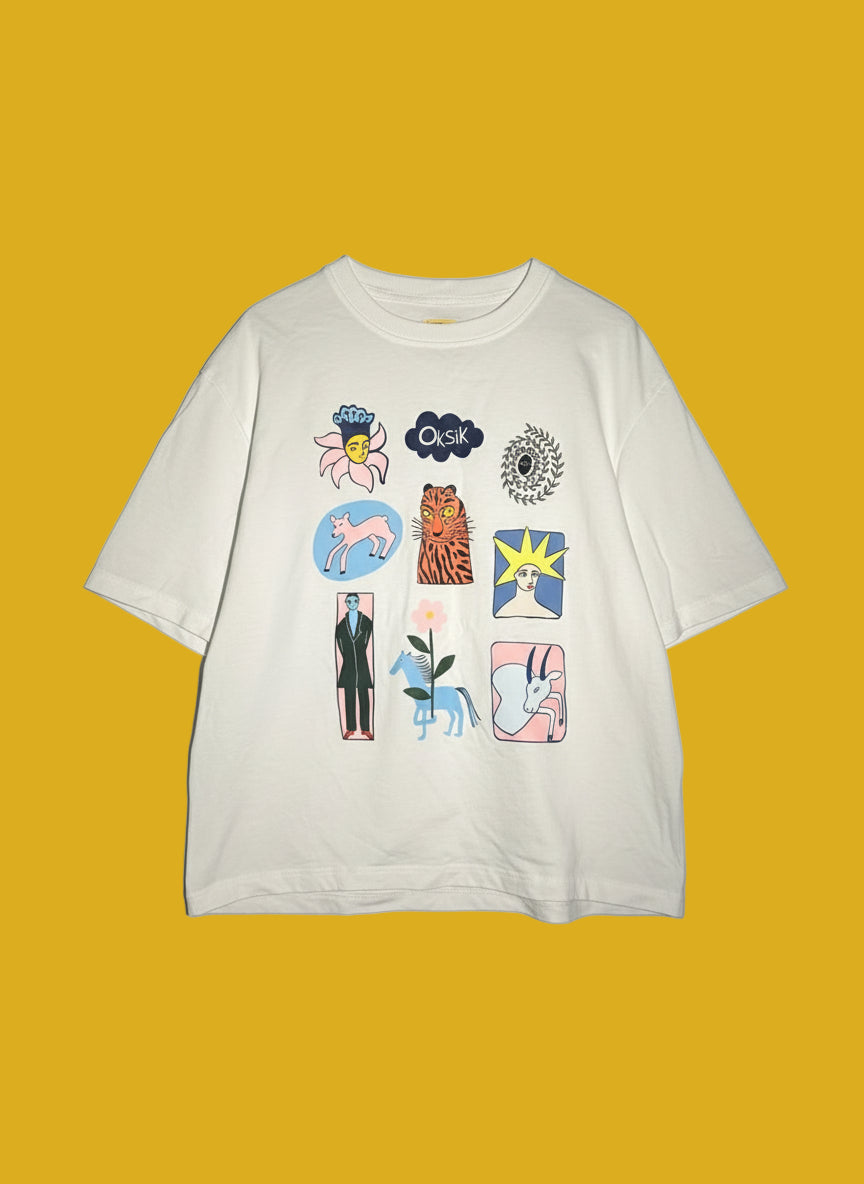 OKSIK | S טישרט איורים קטנים