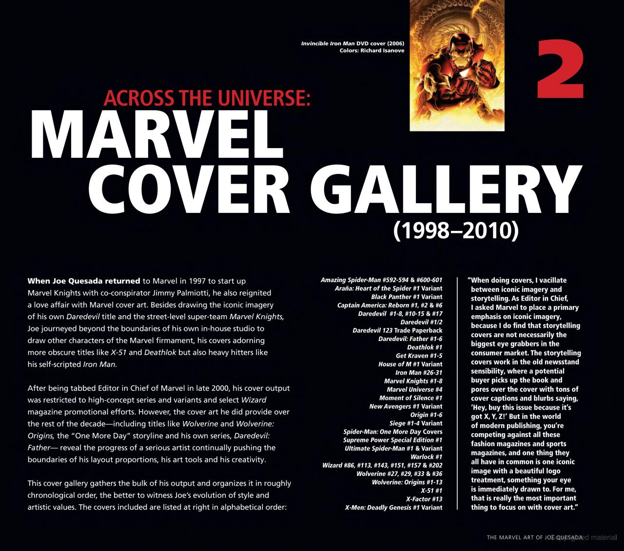 ספר אמנות | The Marvel Art of Joe Quesada - Yuka Monsters