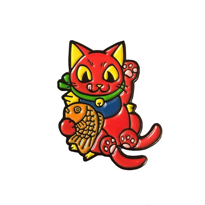 Creamlab - Negora Taiyaki Pin by Konatsu - Yuka Monsters