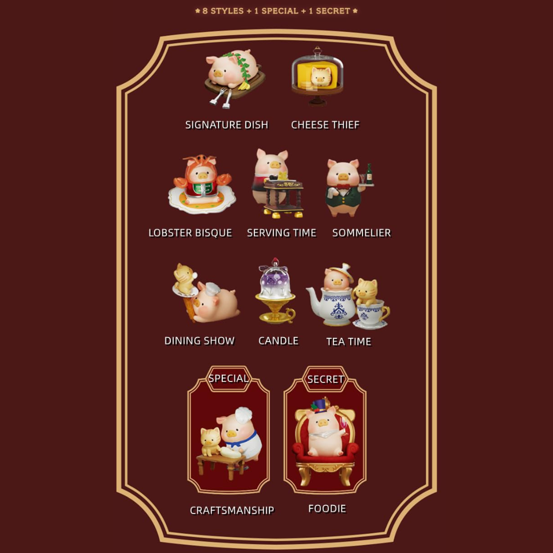 LuLu The Piggy Pigchelin Restaurant Series Blind Box - Yuka Monsters