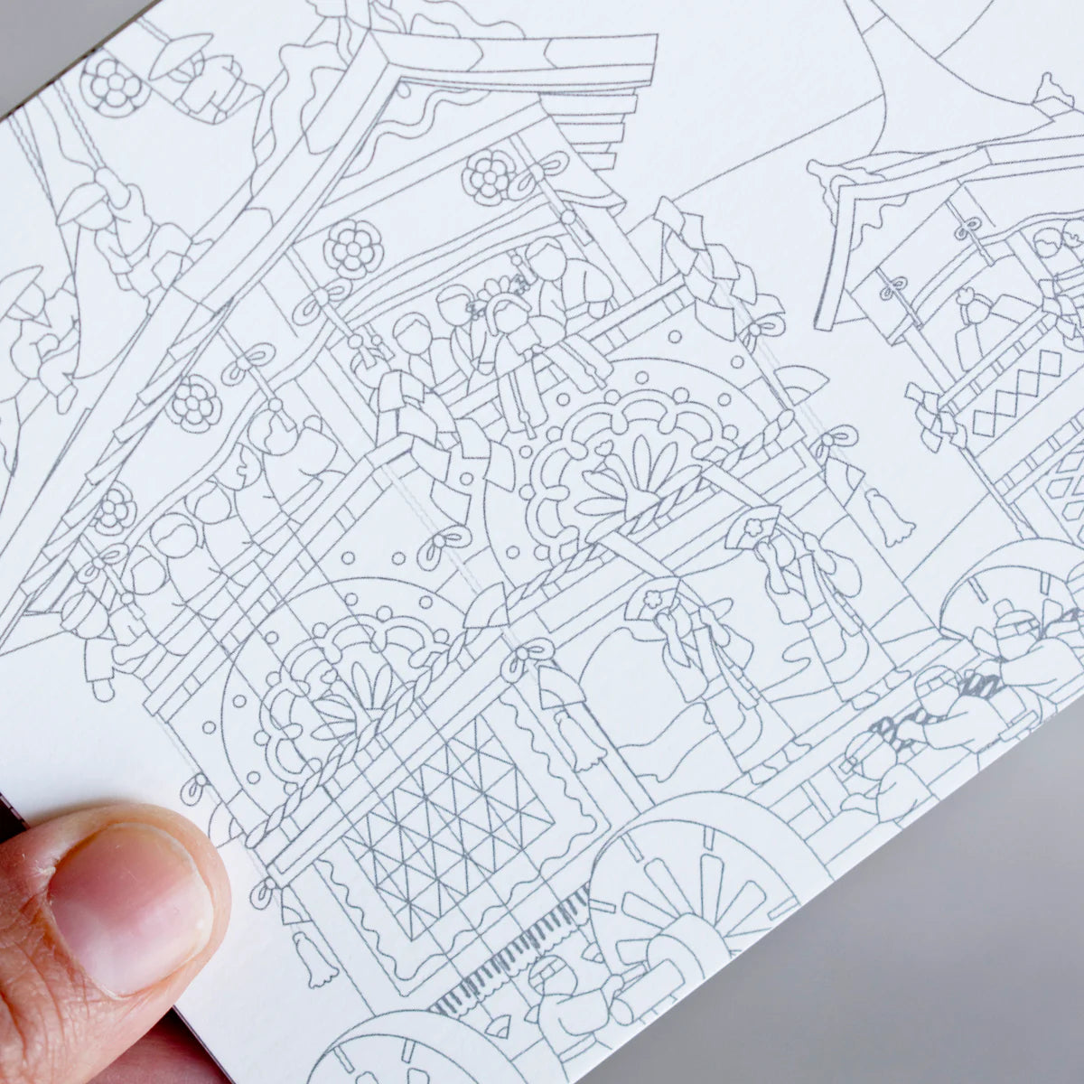 סט גלויות לצביעה | סדרת יפן