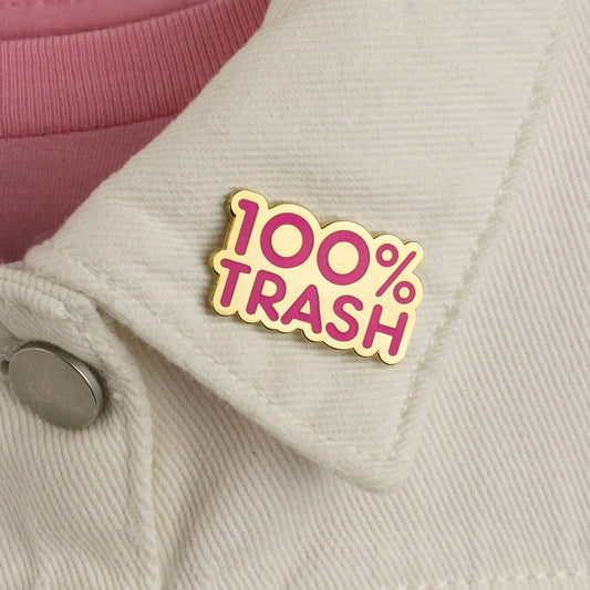 100% Trash Pin Pink | סיכה