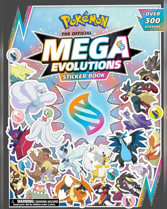 ספר מדבקות | Pokemon The Official Mega Evolutions Sticker book