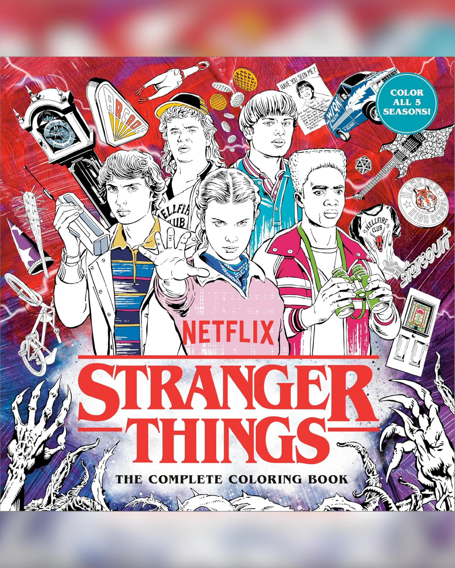 חוברת צביעה | Stranger Things: The Complete Coloring Book