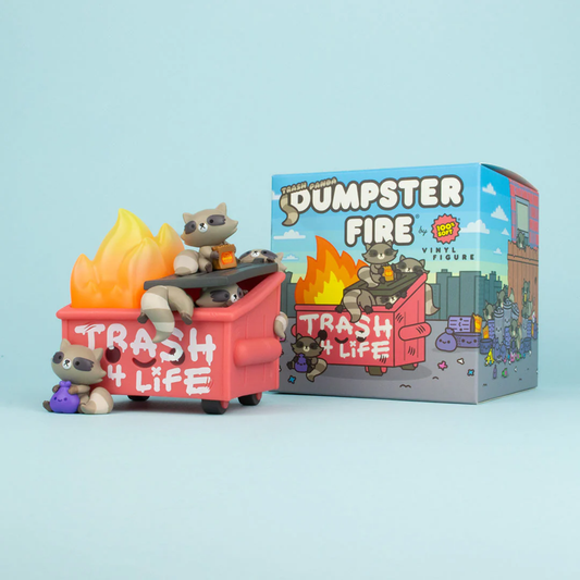 בובת אספנות | דביבוני זבל - Dumpster Fire - Trash Panda Vinyl Figure