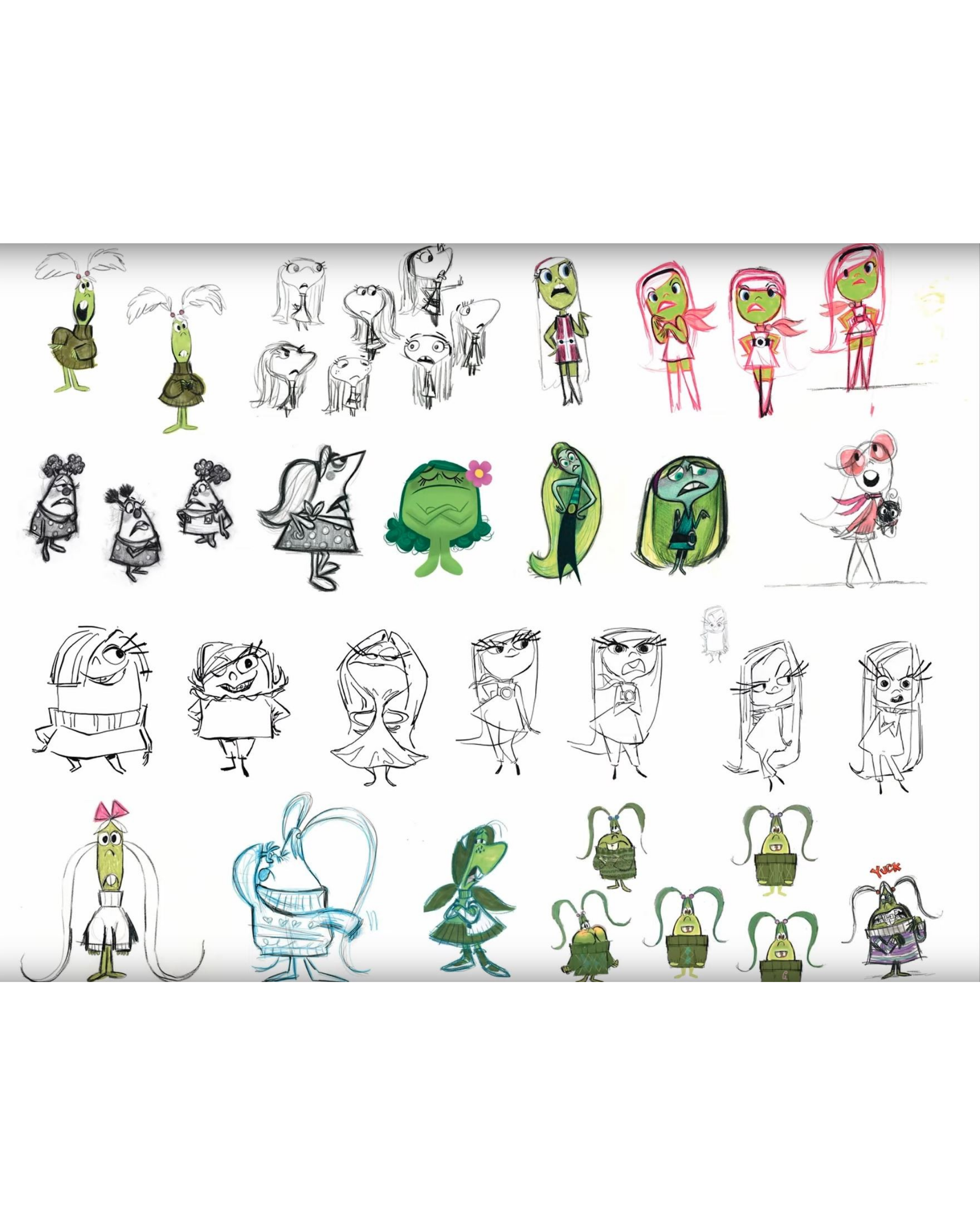 The Art of Inside Out - Yuka Monsters