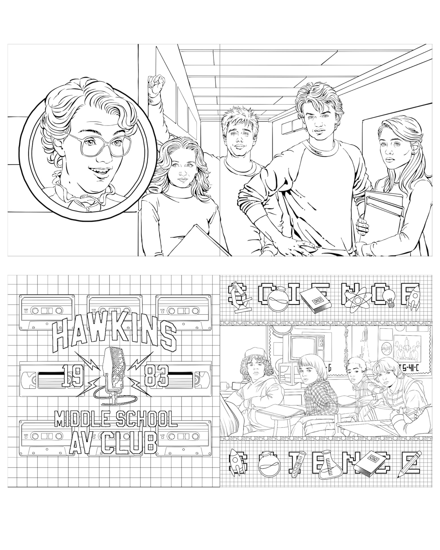 חוברת צביעה | Stranger Things: The Complete Coloring Book