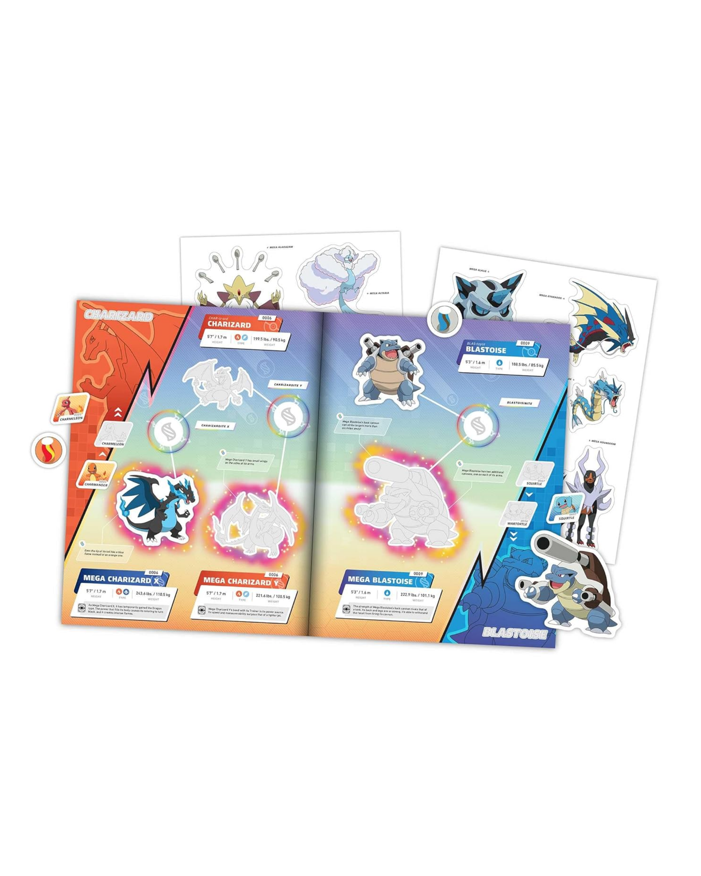 ספר מדבקות | Pokemon The Official Mega Evolutions Sticker book