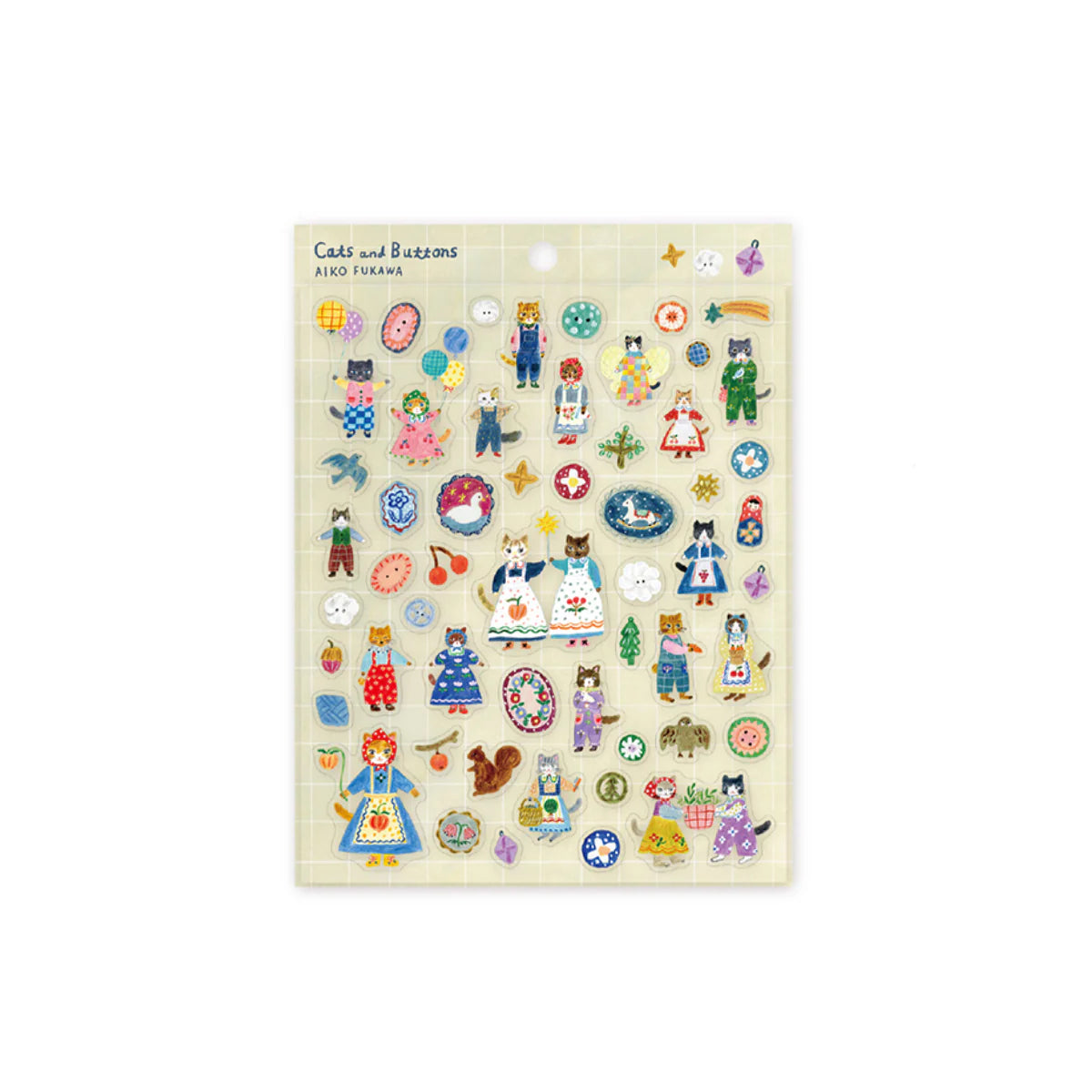 מדבקות חתולים פרחוניים