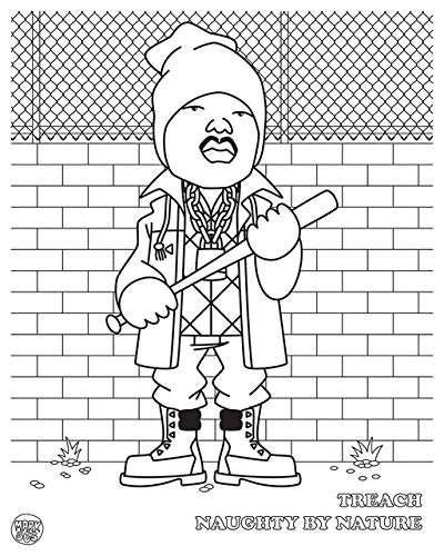 חוברת צביעה | Hip Hop Coloring Book East Coast Edition