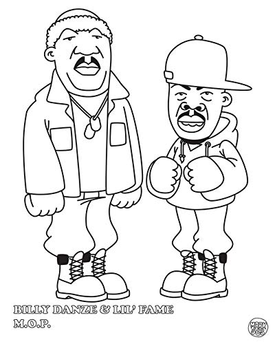 חוברת צביעה | Hip Hop Coloring Book East Coast Edition