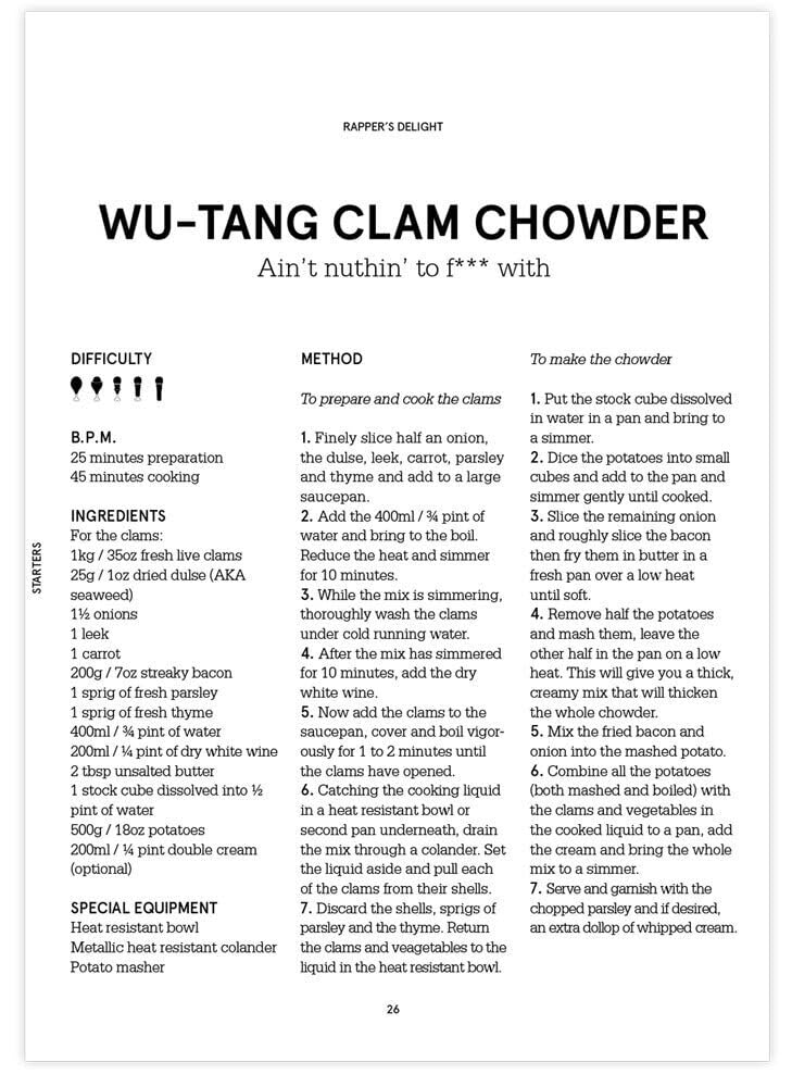 ספר מתכונים | Rapper's Delight : The Hip Hop Cookbook