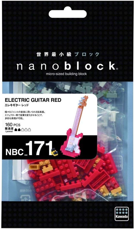 Red Electric Guitar by Nanoblock - Yuka Monsters