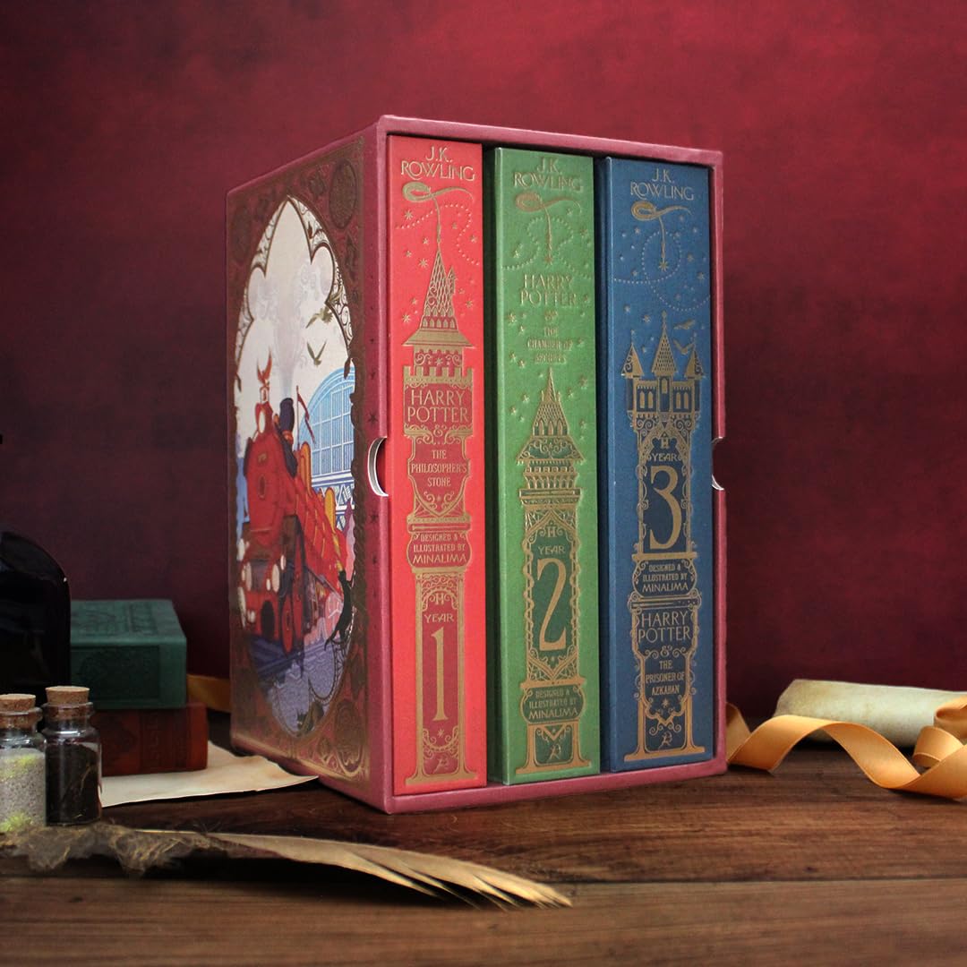 Harry Potter 1-3 Box Set: MinaLima Edition | פנטזיה - Yuka Monsters
