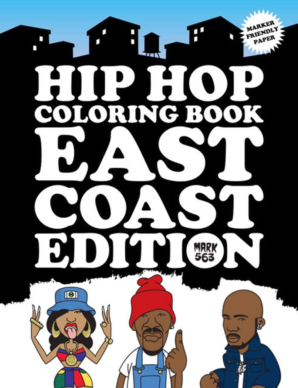 חוברת צביעה | Hip Hop Coloring Book East Coast Edition