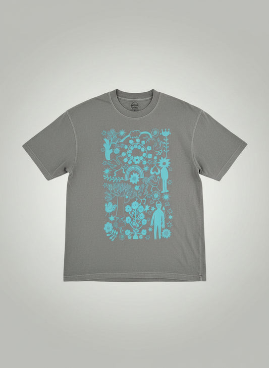 OKSIK | טישרט בלאגן בגינה באפור M