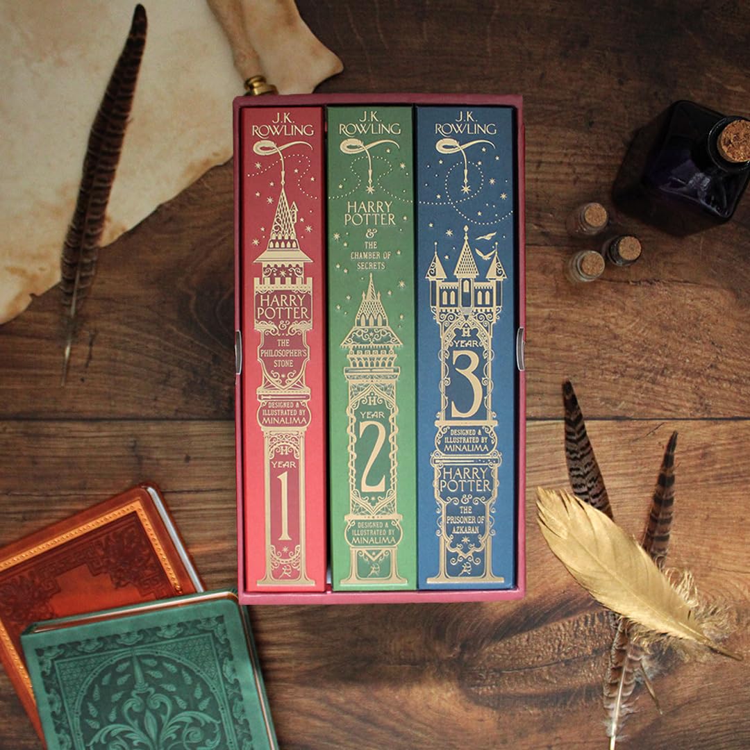 Harry Potter 1-3 Box Set: MinaLima Edition | פנטזיה - Yuka Monsters