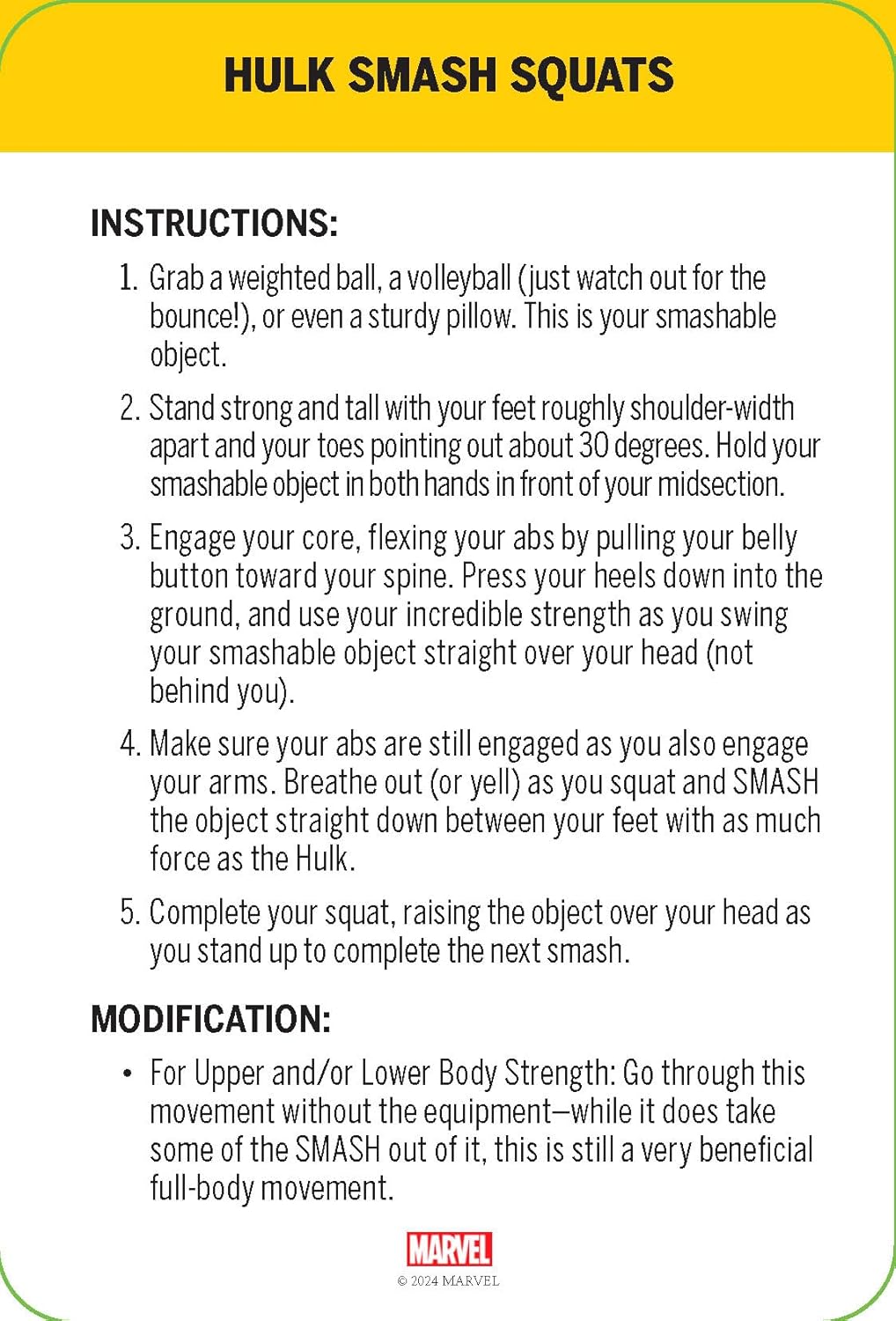 קלפים | Marvel Fitness Deck