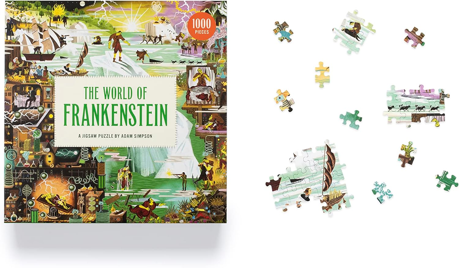 The World of Frankenstein 1000 Piece Jigsaw Puzzle - Yuka Monsters
