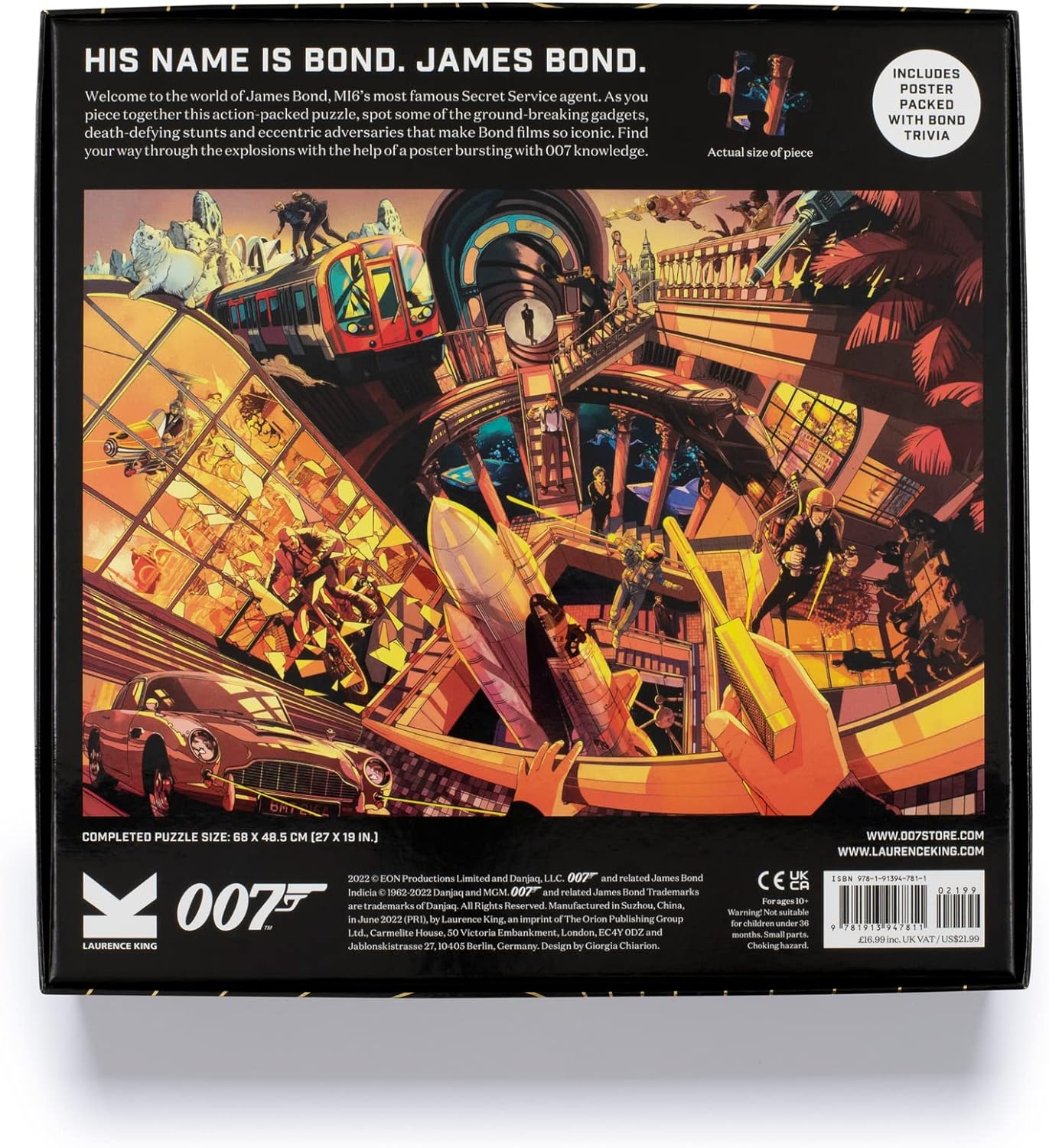 The World of James Bond 1000 Piece Jigsaw Puzzle - Yuka Monsters
