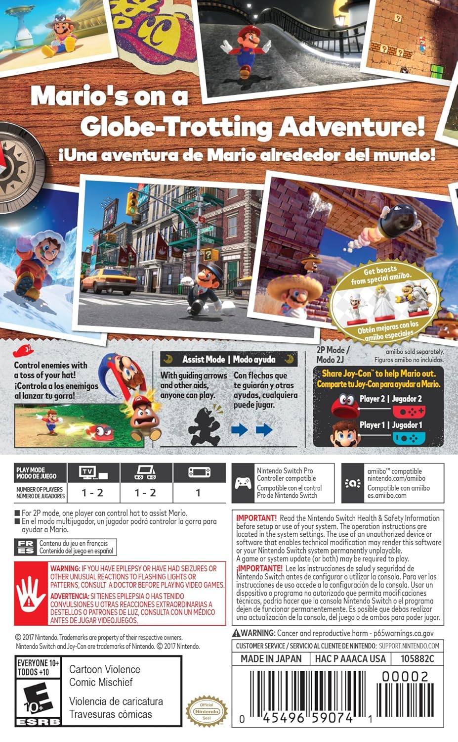 Super Mario Odyssey - Nintendo Switch