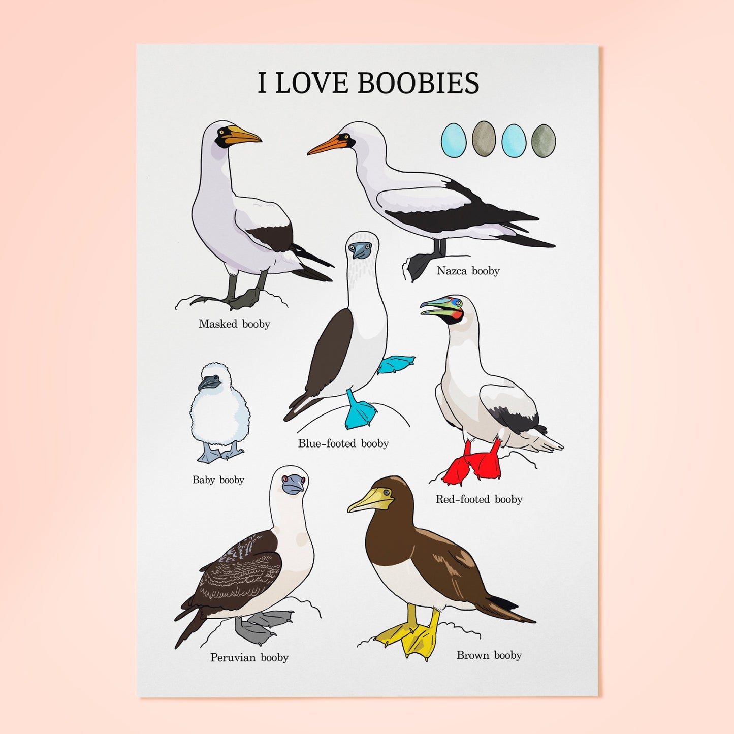 נעה כ"ץ | פרינט - I Love Boobies