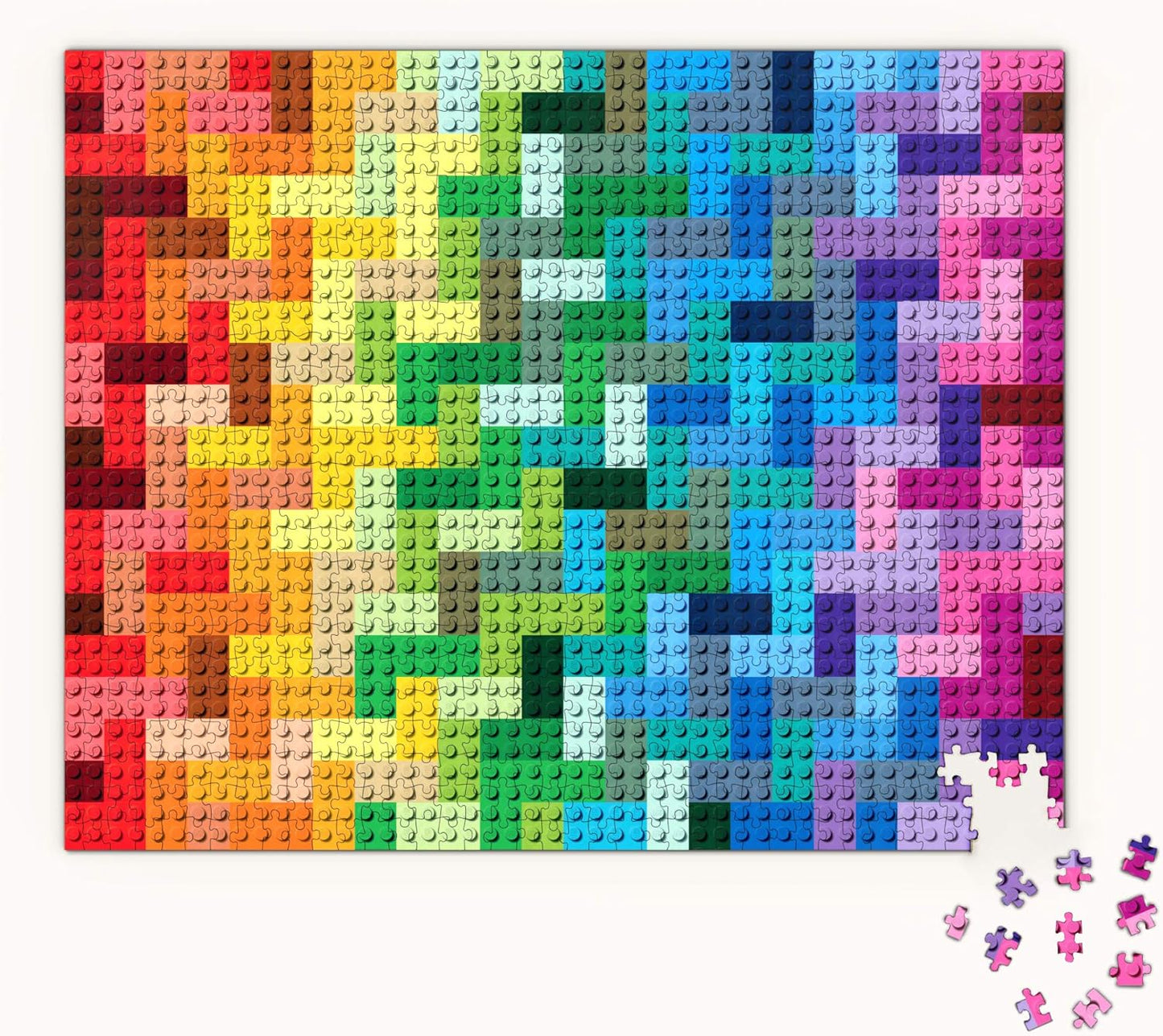 LEGO Rainbow Bricks Puzzle