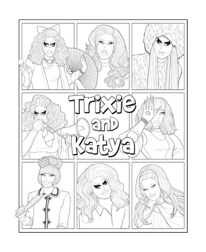 Official Trixie & Katya Coloring Book