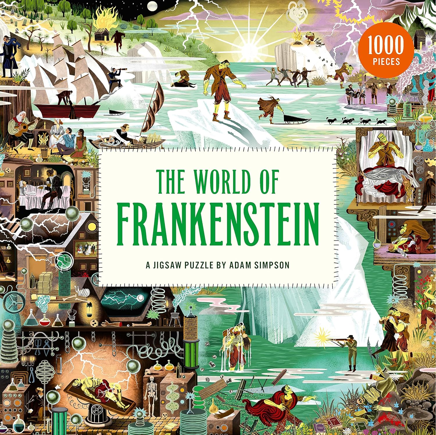 The World of Frankenstein 1000 Piece Jigsaw Puzzle - Yuka Monsters