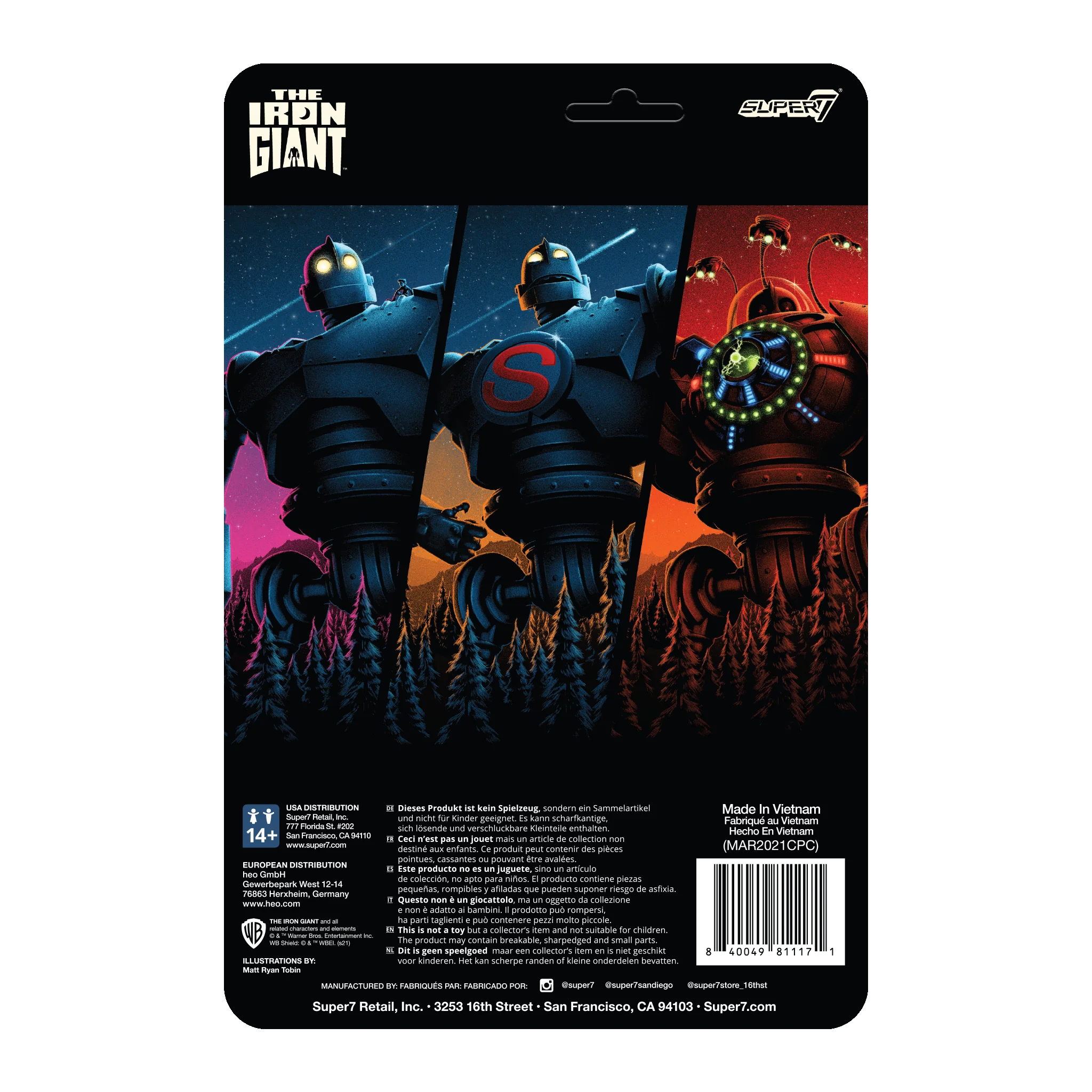 The Iron Giant ReAction Figure Attack Giant - Yuka Monsters