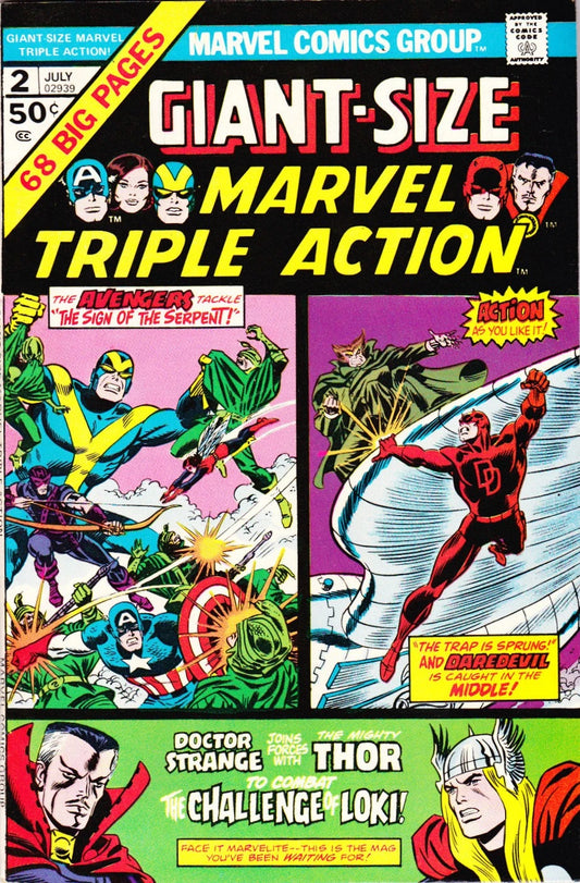 Giant-Size Marvel Triple Action #2 | יד שניה - 1975