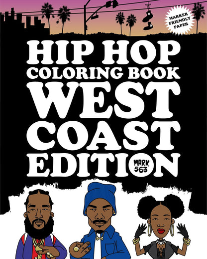 חוברת צביעה | Hip Hop Coloring Book West Coast 
